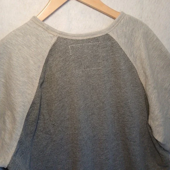 American Eagle Outfitters Mens XXL Grey Raglan AM-EAGLE Graphic Sweatshirt XXL - Picture 5 of 9